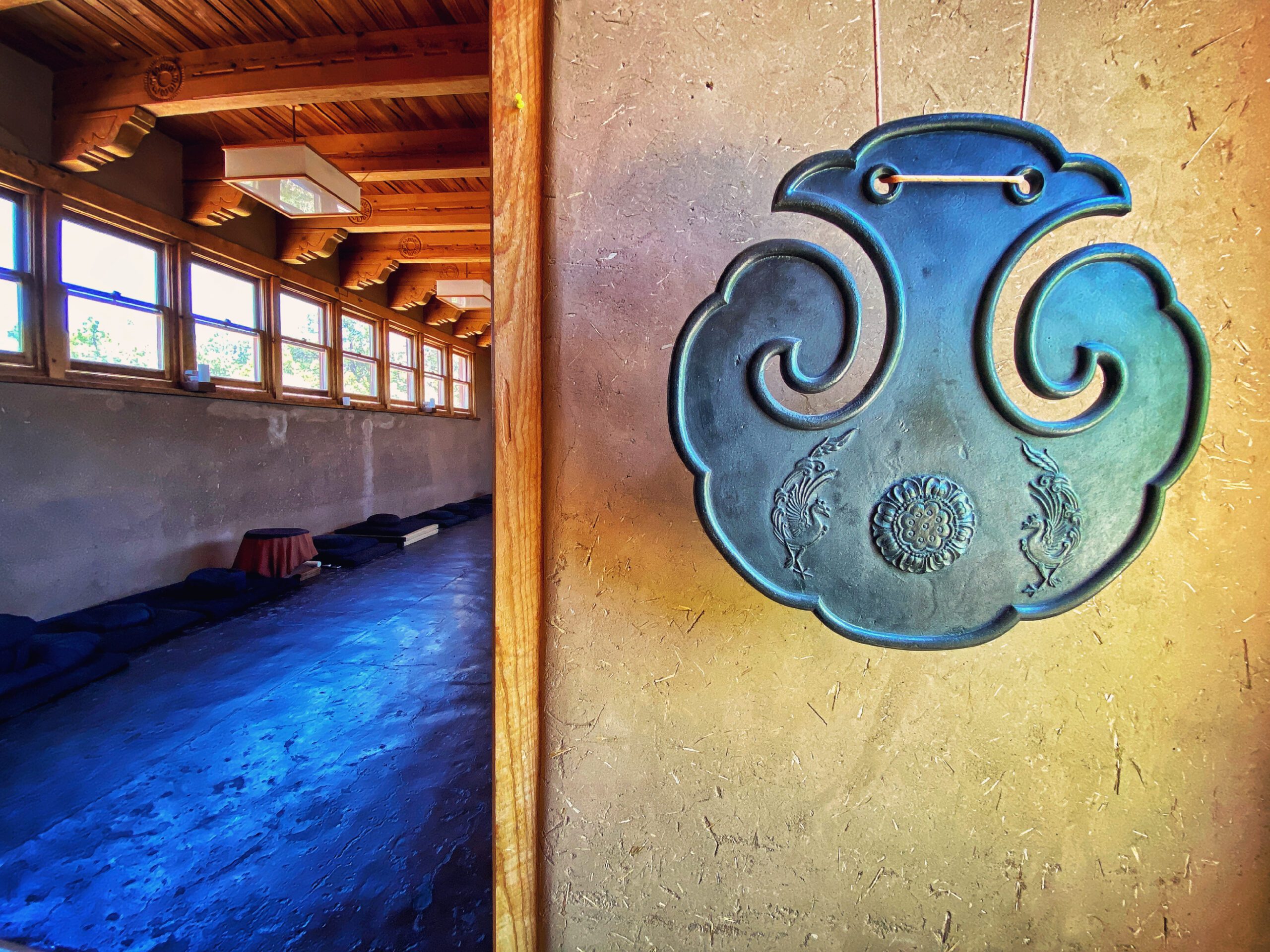 Bell in the zendo of Mountain Cloud Zen Center